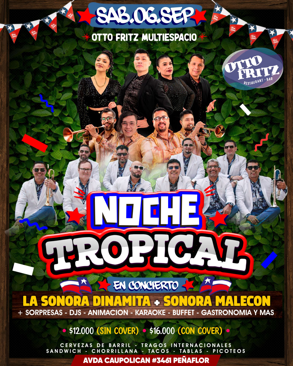 Noche Tropical!! Sonora Dinamita + Sonora Malecon — 06 sep. 2025