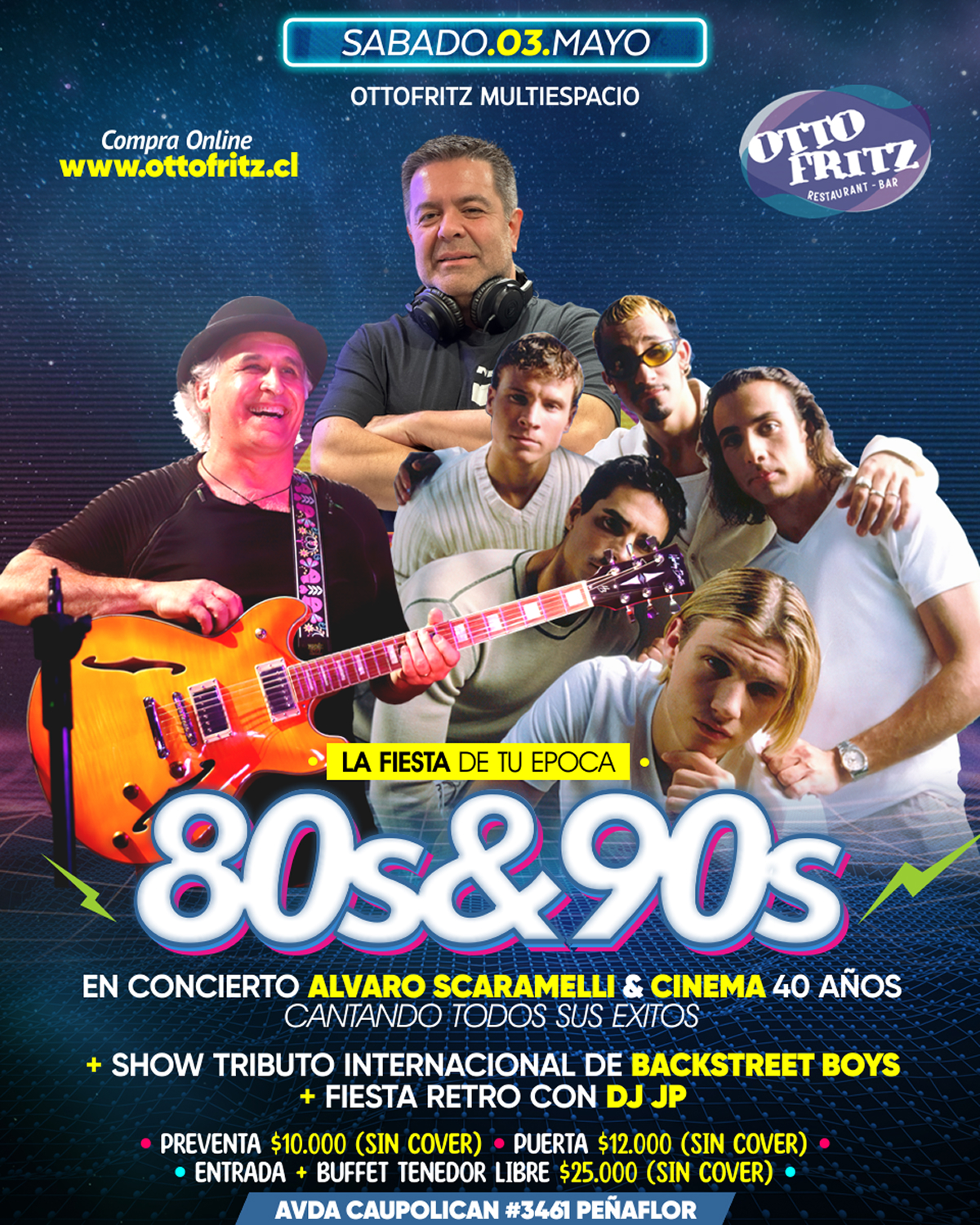 Álvaro Scaramelli en Concierto + Fiesta 80&90's — 03 may. 2025