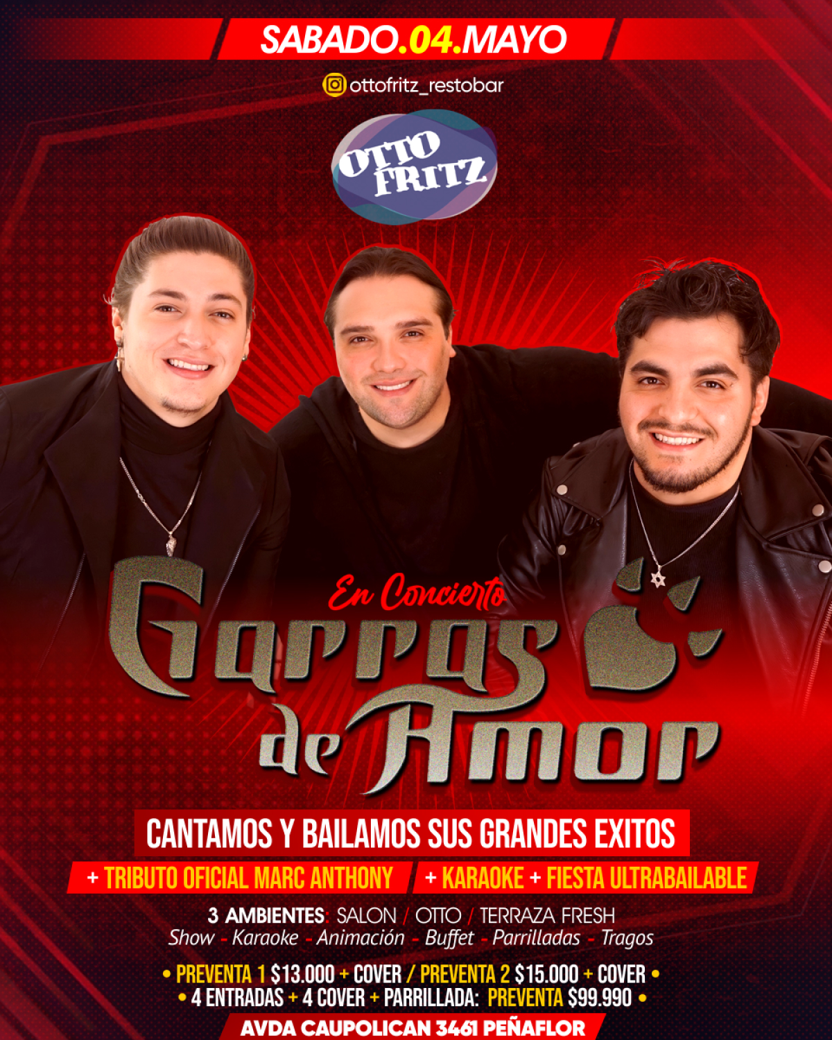 Garras de Amor en Concierto — 04 may. 2024